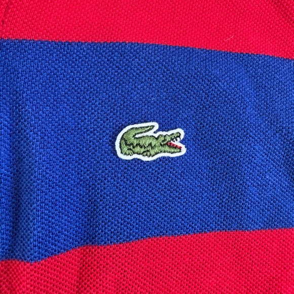 Lacoste Kids Contrast Stripe Piqué Rugby Shirt size 10 - Picture 3 of 5